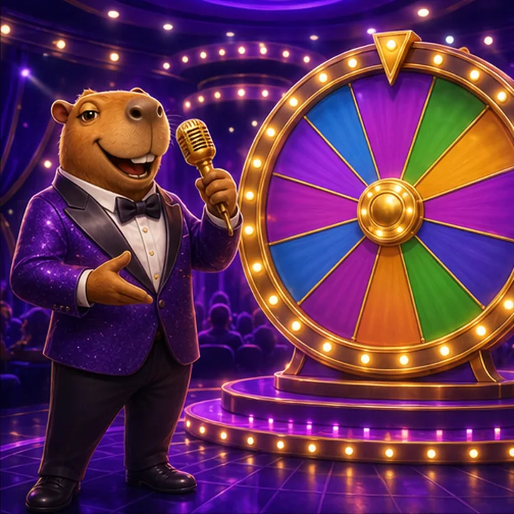 Capybara bei einer Spielshow